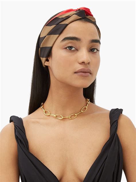 fendi head scarf women's.